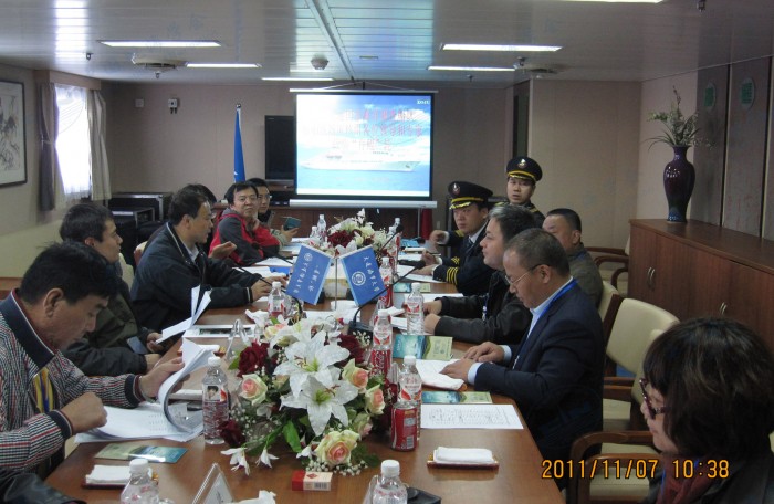 2011年国家海洋调查船队审核组考核