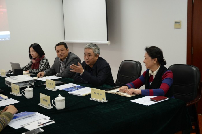 Leaders of the Institute exchange views with the leaders from the CAST