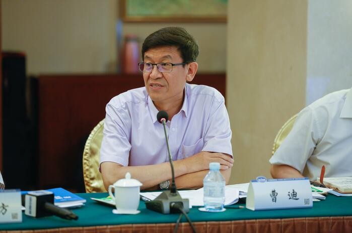 图为曹迪常务副理事长在成果发布会现场