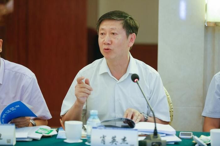 图为肖英杰院长在成果发布会现场