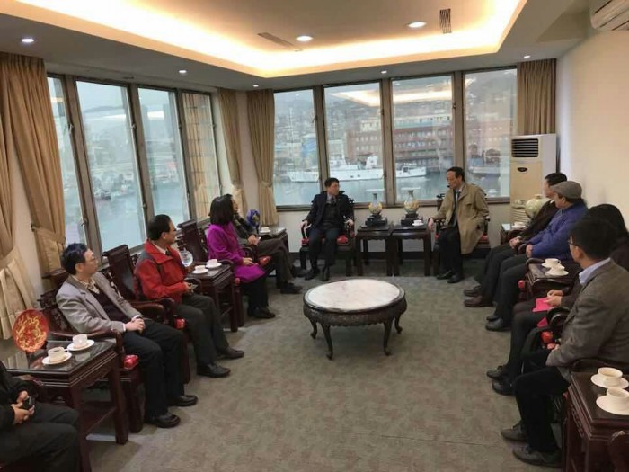Chairman Huang and delegates visited Taiwan International Ports Corporation’s subsidiary in Port of Keelung