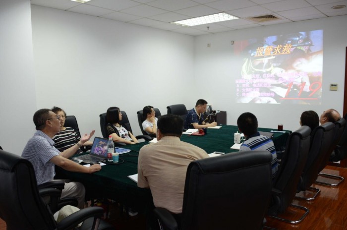 图为消防知识专题讲座现场